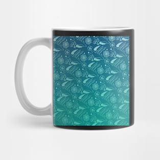 Hummingbird Flight - Flowers and Ferns Mug